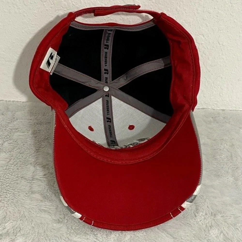 WSU Cougars Cap Crimson Gray Adjustable Washington State Russell Athletic